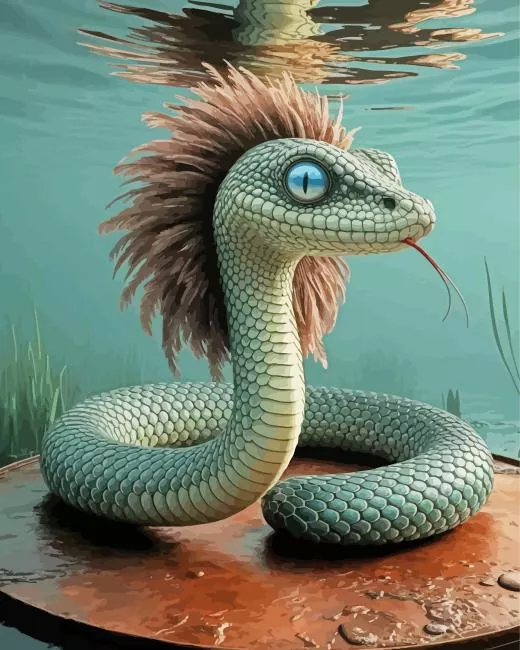 Snake with Feathers Diamond Painting Snake with Feathers Diamond Painting