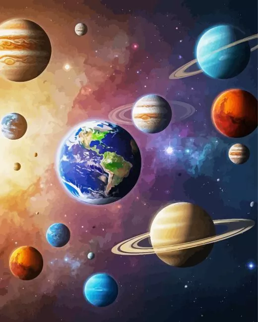 Solar System Art Diamond Painting Solar System Art Diamond Painting