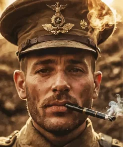 Soldier with a Pipe Diamond Painting