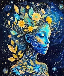 Space Girl Diamond Painting