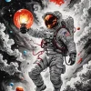 Space Man Diamond Painting