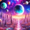 Space and Planets Diamond Painting