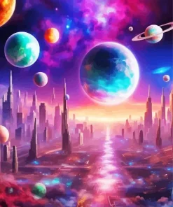 Space and Planets Diamond Painting