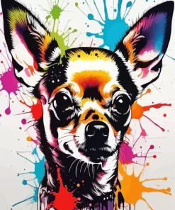Splatter Chihuahua Diamond Painting