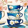 Stacked Tea Cups Diamond Painting