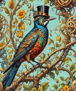 Steampunk Bird Diamond Painting