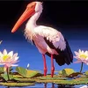 Stork Diamond Painting