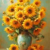 Sunflower in a Vase Diamond Painting