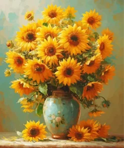 Sunflower in a Vase Diamond Painting