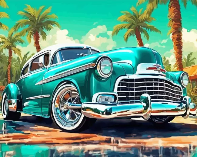 Teal chevy Diamond Painting Teal chevy Diamond Painting