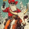 Vintage Christmas Cowboy Diamond Painting