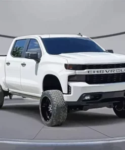 White Chevrolet Diamond Painting