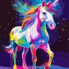 colorful unicorn art Diamond By Numbers