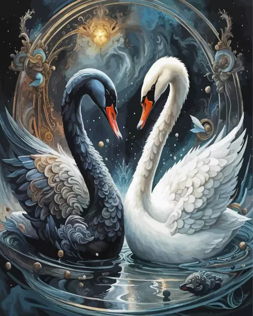 Aesthetic Swan Lovers Diamond Painting Aesthetic Swan Lovers Diamond Painting