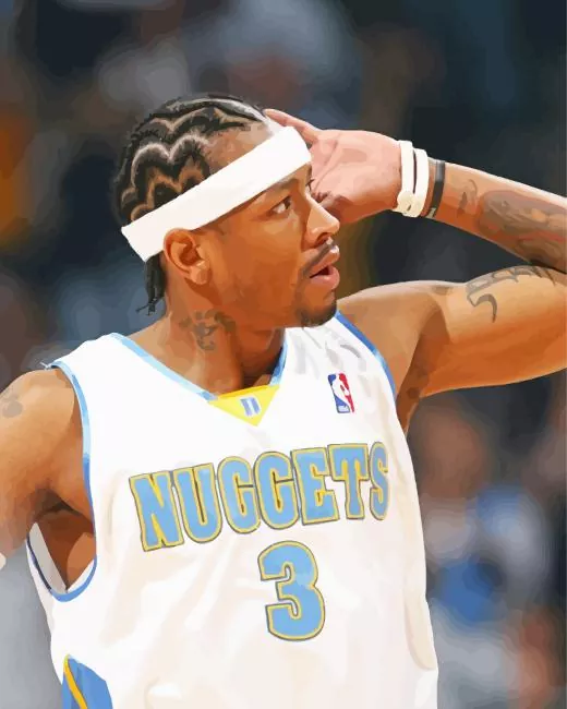 Allen Iverson Denver Nuggets Diamond Painting Allen Iverson Denver Nuggets Diamond Painting