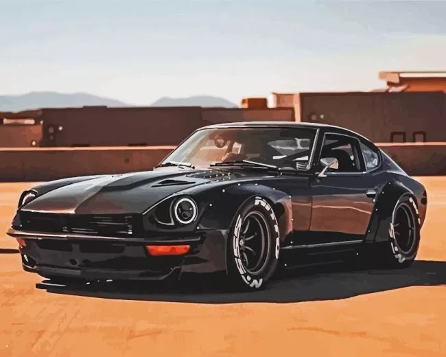 Black Datsun 240z Diamond Painting Black Datsun 240z Diamond Painting