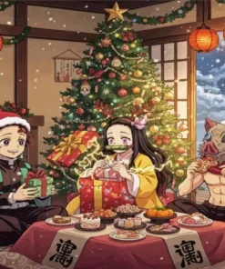Christmas Demon Slayer Diamond Painting