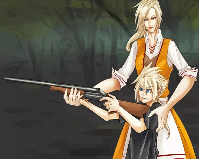 Cloud Strife and His Mother Diamond Painting Cloud Strife and His Mother Diamond Painting