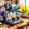 Coffee Machine Diamond Painting