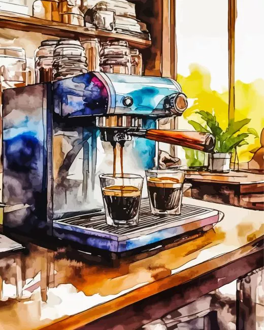 Coffee Machine Diamond Painting Coffee Machine Diamond Painting
