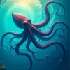 Colossal Squid in Ocean Diamond Painting