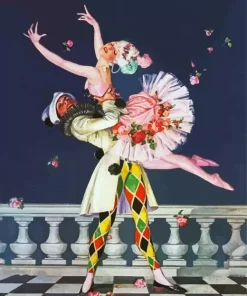 Columbine and Harlequin Diamond Painting