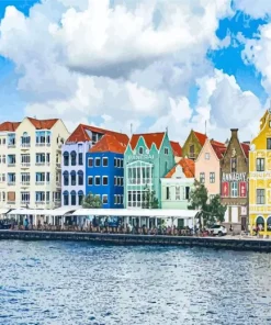 Curacao Buildings Diamond Painting