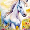 Foal in a Meadow Diamond Painting