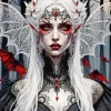 Gothic Vampire Girl Diamond Painting