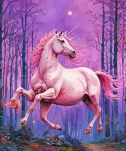 Magical Pink Unicorn Diamond Painting