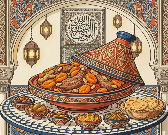 Moroccan Tajine Diamond Painting Moroccan Tajine Diamond Painting