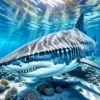 Shark Under Deep Sea Diamond Painting