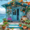 Summer Beach House Diamond Painting