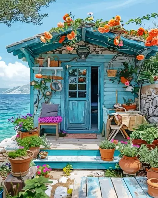 Summer Beach House Diamond Painting Summer Beach House Diamond Painting
