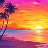 Sunset Beach Diamond Painting