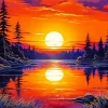 Sunset Horizon Diamond Painting