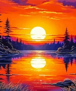 Sunset Horizon Diamond Painting