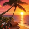 Sunset Palm Tree Diamond Painting