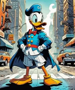 Superhero Donald Duck Diamond Painting