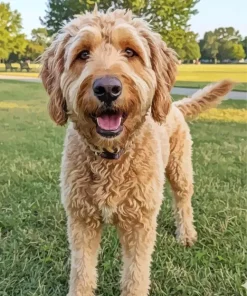 Tan Labradoodle Diamond Painting