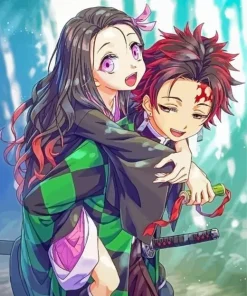 Tanjiro and Nezuko Diamond Painting