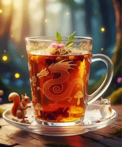 Tea Glass Diamond Painting