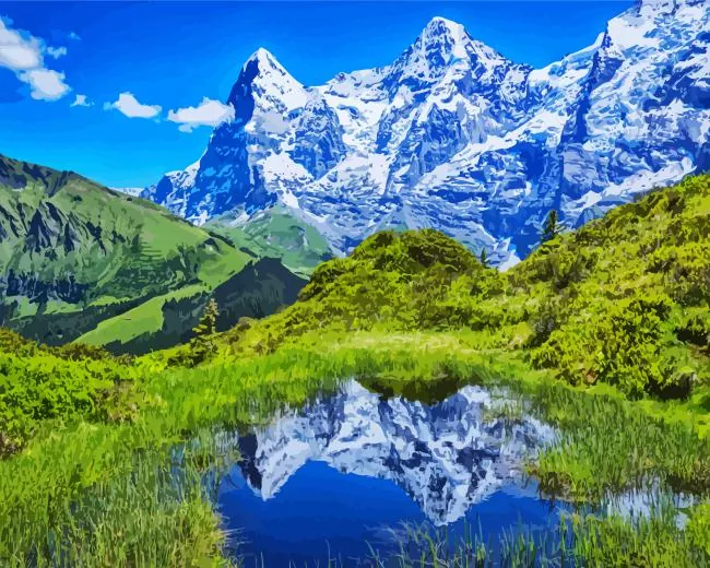 The Eiger Mountain Diamond Painting The Eiger Mountain Diamond Painting