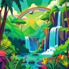 Tropical Rainforest Diamond Painting
