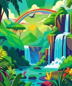 Tropical Rainforest Diamond Painting