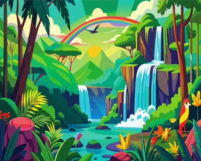 Tropical Rainforest Diamond Painting Tropical Rainforest Diamond Painting