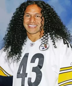 Troy Polamalu Diamond Painting