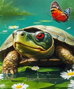 Turtle and Butterfly Diamond Painting