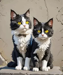 Tuxedo Cats Diamond Painting