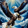 Two Eagles Birds Diamond Painting